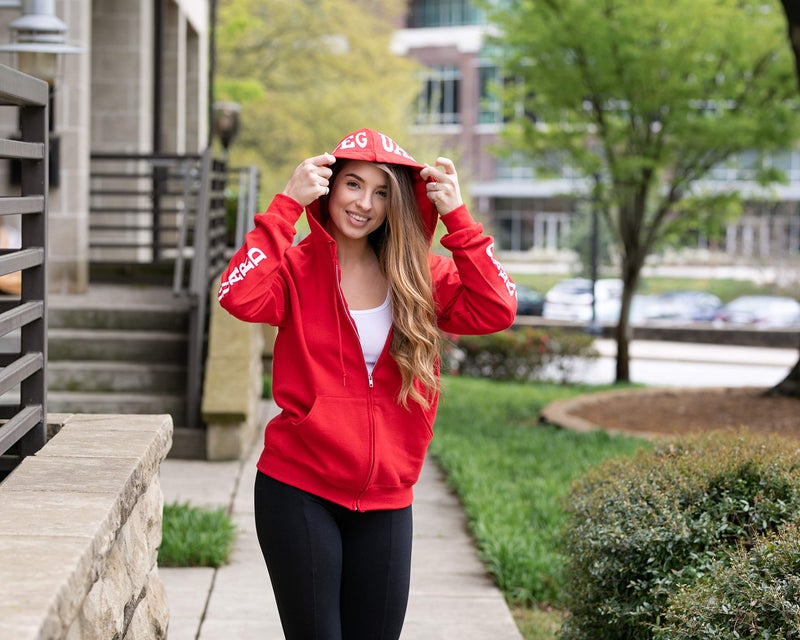 LIFEGUARD Officially Licensed Full Zip Hooded Sweatshirt (L, Red) - Image 5